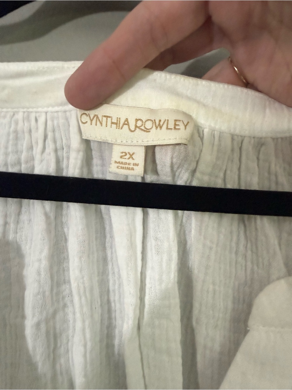 Cynthia Rowley White Gauze Flutter Sleeve Peasant Top - Picture 2 of 7